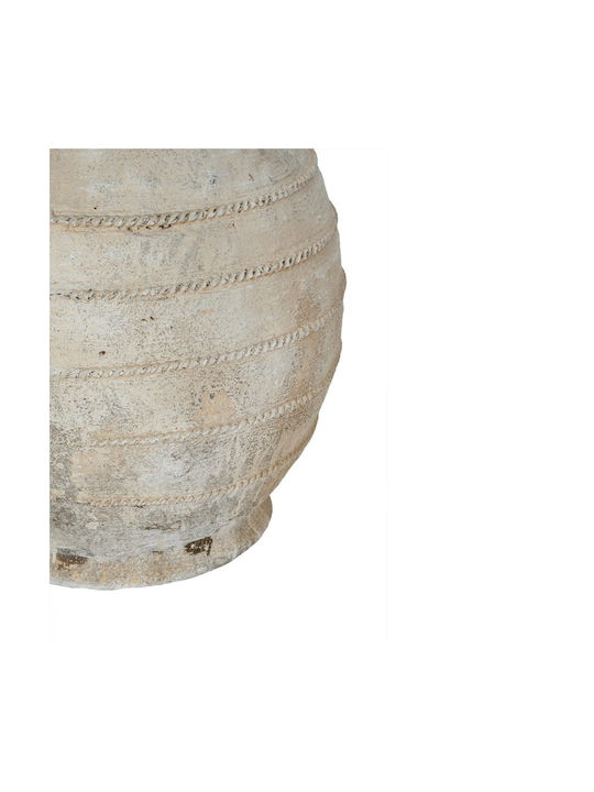 Artekko Decorative Glass Vase Beige 44.5x44.5xHeight 47cm