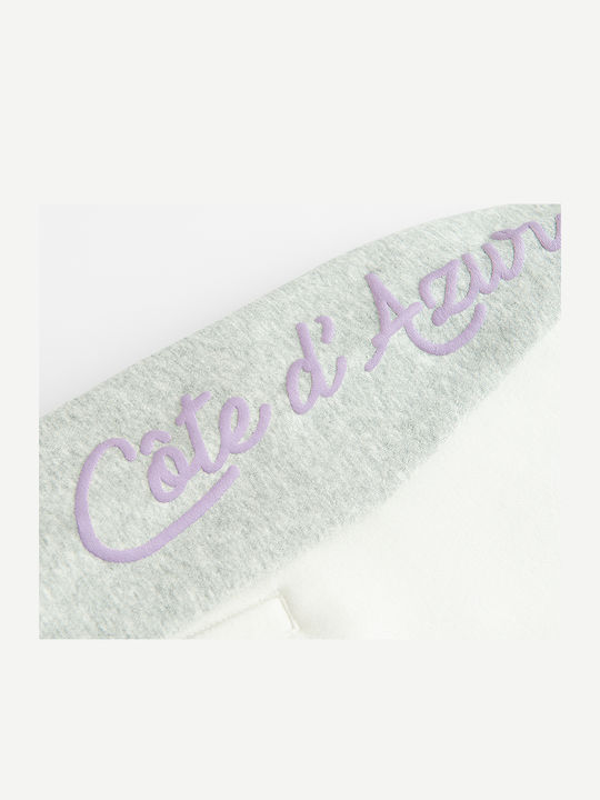 Kids Sweatshirt Cardigan Grey White