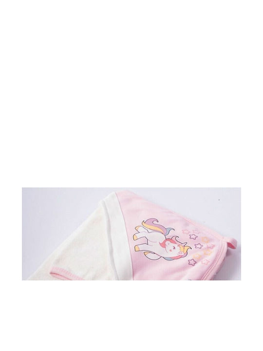 Evita Baby Bathrobe Set with Hooded Ecru