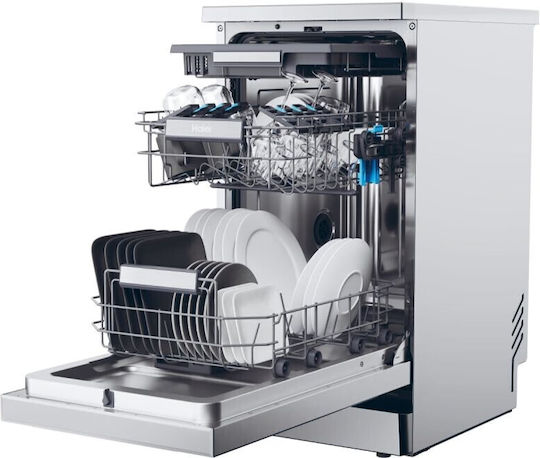 Haier Freestanding Dishwasher with Wi-Fi for 11 Place Settings W44xH84cm Inox