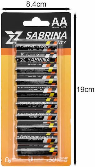 R6p Μπαταρία Zinc AA 1.5V 10τμχ