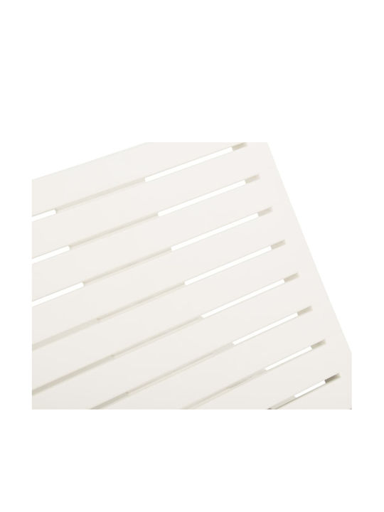 Șezlong Plastic Alb 195x65x32cm
