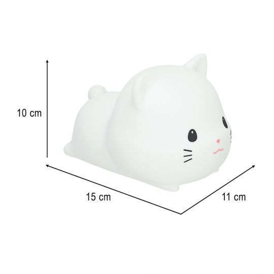 ikonka Lampă decorativă pentru copii Alb 15x11x10εκ.