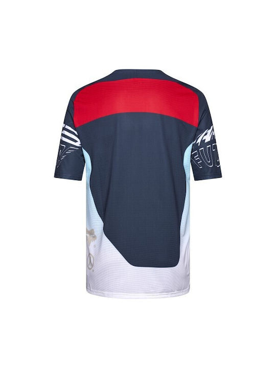 Fox Flexair Bărbați Mâneci scurte Tricou de ciclism Albastru