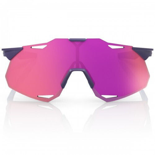 100% Cycling Glasses Hypercraft XS with Purple Frame & Mirror / Transparent / Photochromic Lenses