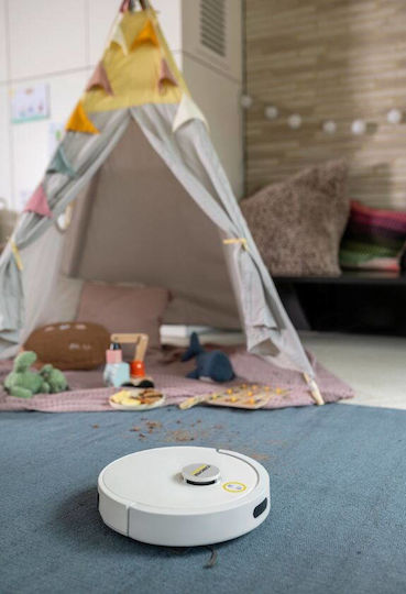 Karcher RVC 3 Robot Vacuum Cleaner with Sensors & Mapping Laser & Suction Power 15000Pa White