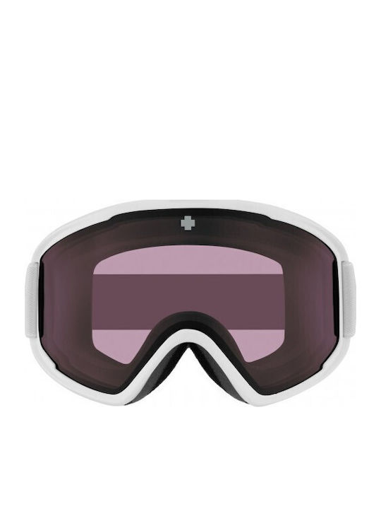 Spy Crusher Elite Ski & Snowboard Goggles Kids White with Lens in Pink Color