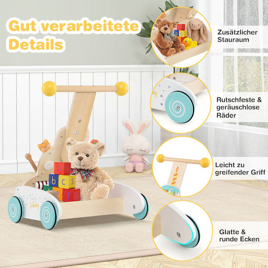 Costway Lauflernhilfe Ride On für 12++ Monate BC10289WH Mehrfarbig