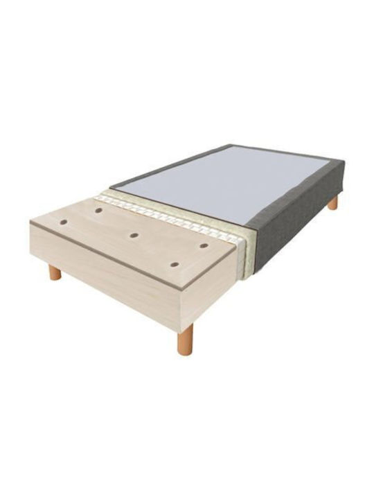 Alaska Double Bed Upholstered with Fabric Green for Mattress 170x200cm