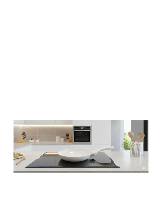 Cheffinger Set de tigăi din aluminiu Pink cu strat antiaderent CF-FA03Beige 3buc