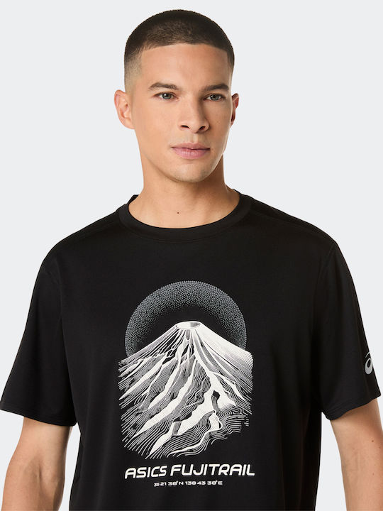 Fujitrail Logo Αθλητικό T-shirt Μαύρο