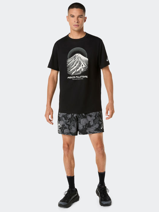 Fujitrail Logo Αθλητικό T-shirt Μαύρο