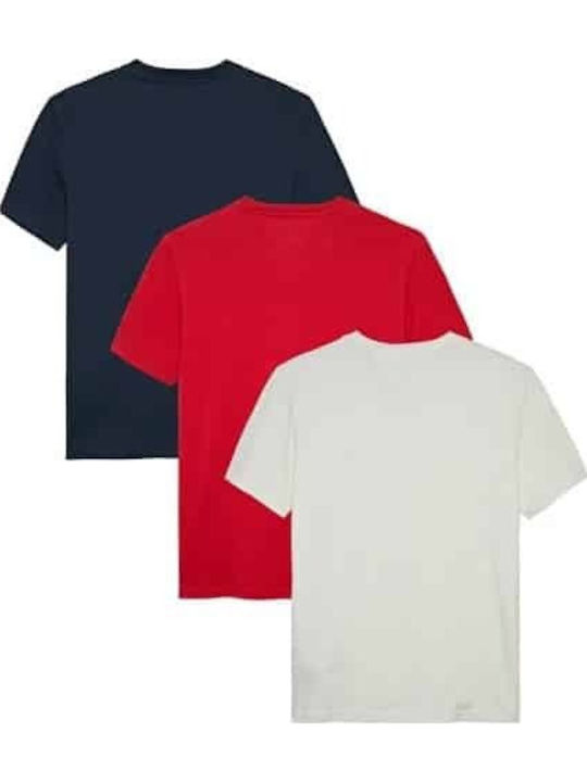 Tommy Hilfiger 3pack T-shirt Ecru, Dark Night Navy, Sphre Red Tommy Hilfiger 3pack T-shirt Ecru, Dark Night Navy, Sphre Red