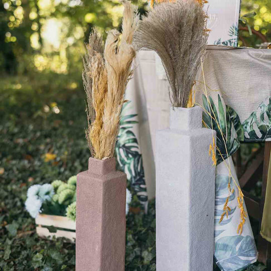 Beauty Home Βάζο Κεραμικό Vera Εκρού 13x13xΥ60cm Beauty Home Βάζο Κεραμικό Vera Εκρού 13x13xΥ60cm