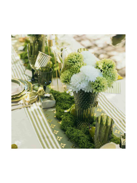 Beauty Home Vază Decorativă Sticlă Iris Verde 23cm 1buc