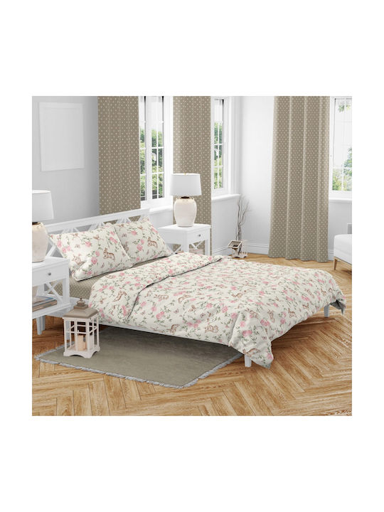 BabyMam Conținut set Husă de pilotă pentru copii Single cu față de pernă Bumbac Roz 140x200cm