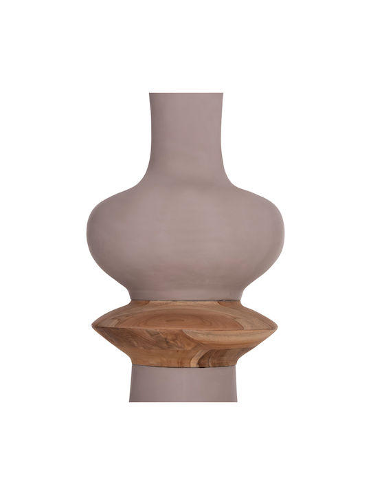 HomeMarkt Dekorative Boden-Vase Beton Nebula Braune 17xH45cm