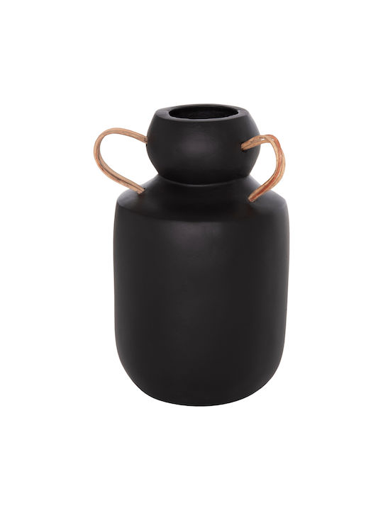 HomeMarkt Decorative Vase Ceramic Mibo Orange 16x16xH16.5cm