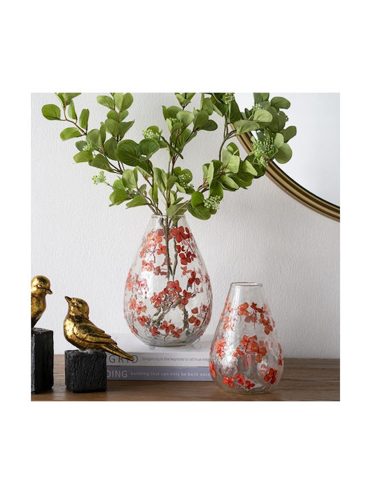 Artekko Decorative Vase Aphelios Transparent 12.5x12.5x18cm