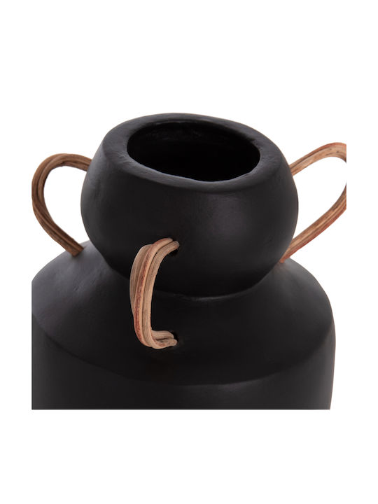 HomeMarkt Decorative Vase Ceramic Mibo Orange 16x16xH16.5cm