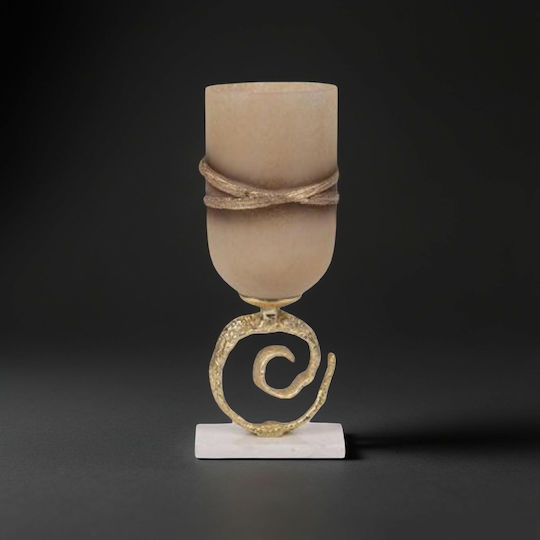 Decorative Vase Beige 18x15x45cm