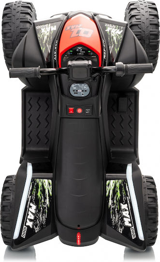 Motocicletă Cu 4 Roți Electrică 24 Volt Roșie Pentru 3+ Ani