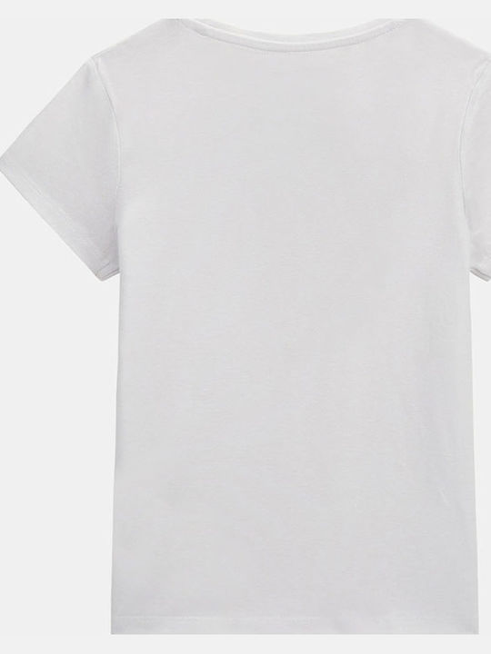 Παιδικό T-shirt Pure White Teen Blouse with Strass