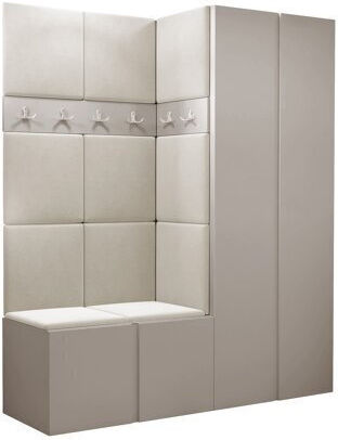 Hartford 266 Έπιπλο Εισόδου με Καθρέπτη Κασμίρι 158x46x186εκ.