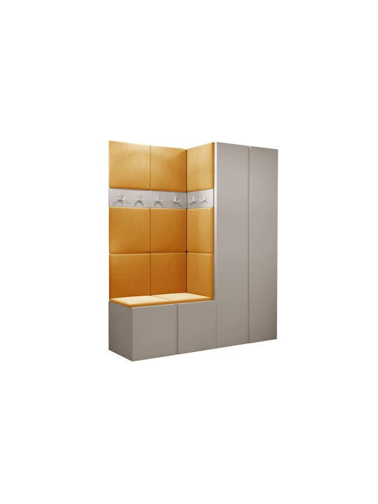 Hartford 266 Eingangsmöbel mit Spiegel Cashmere 158x46x186cm