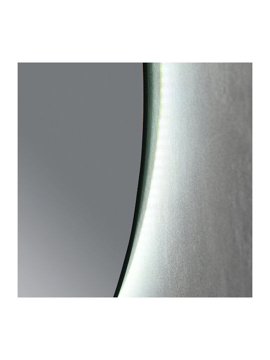 Sparke Round Bathroom Mirror Led 80x80cm White