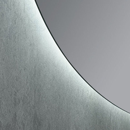 Sparke Round Bathroom Mirror Led 70x70cm White