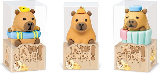 Becappy Capibara Eraser – Three-dimensional 3 Assorted Designs 24 Pcs Display