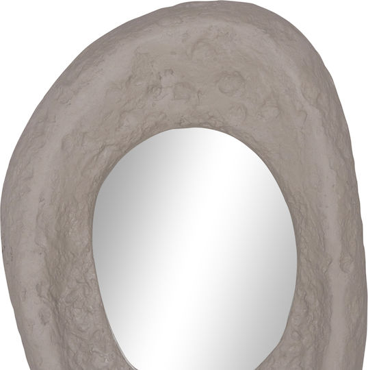 HomeMarkt Riffe Oglindă de Perete cu Gri Ramă din Rattan 60x13cm 1buc
