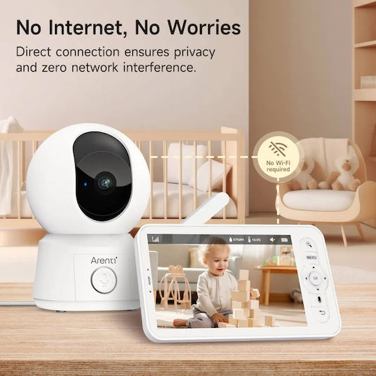 Arenti Ainanny B2 Baby Monitor , with Two-way Communication & Lullabies