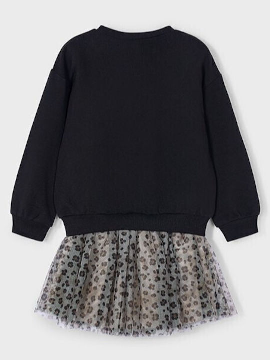 Kids' Set with Skirt Winter 2pcs Black