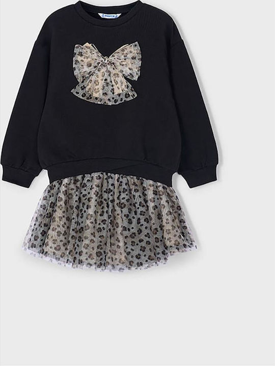 Kids' Set with Skirt Winter 2pcs Black