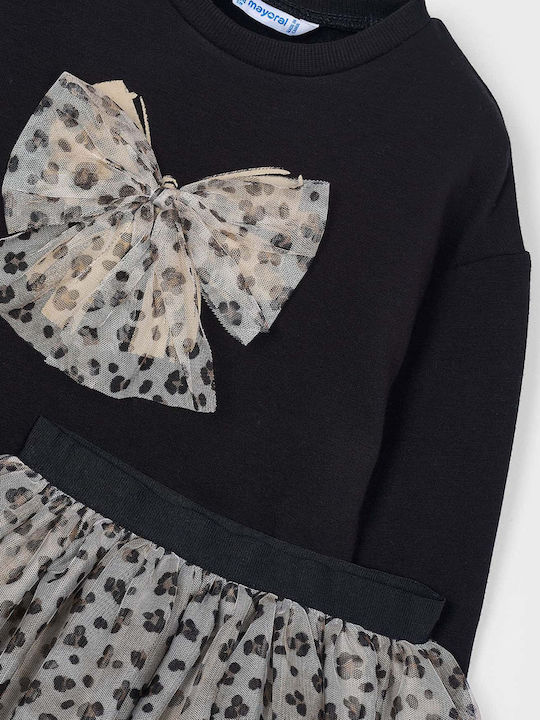 Kids' Set with Skirt Winter 2pcs Black