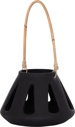 HomeMarkt Erantyl Rattan Tabletop Lantern Black 10x10x10cm
