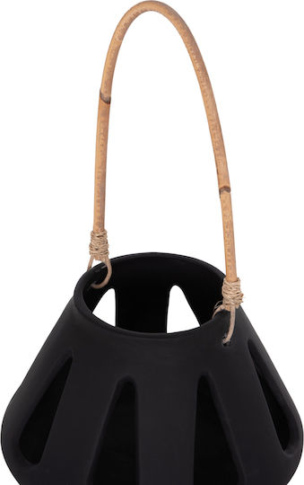 HomeMarkt Erantyl Rattan Tabletop Lantern Black 10x10x10cm