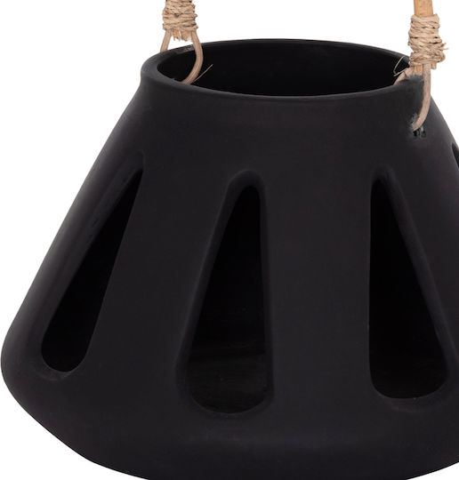 HomeMarkt Erantyl Rattan Tabletop Lantern Black 10x10x10cm