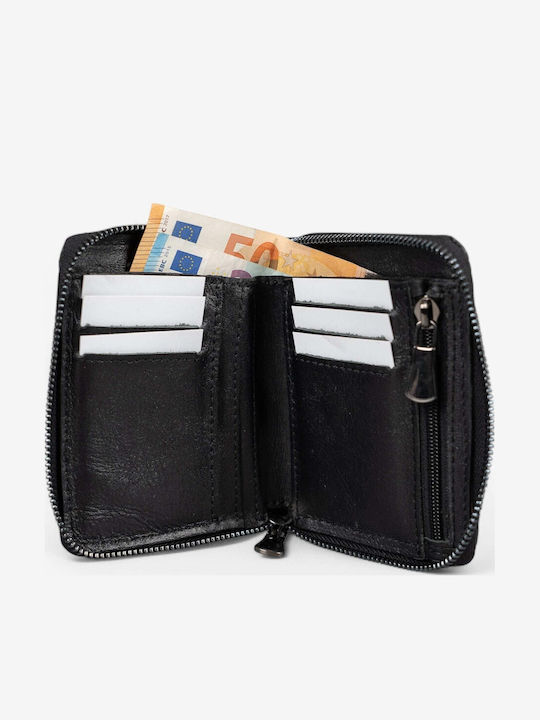 Small Leather Women's Wallet Classic Black