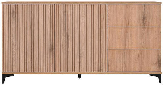 Μπουφές Alicante Ξύλινος με Συρτάρια Artisan 160x40x84cm