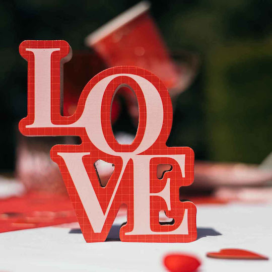 Beauty Home Room Decor Love Wooden 11x12.5x1.5cm