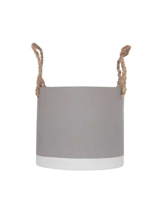 HomeMarkt Tryll Γλάστρα Τσιμεντένια Γκρι 21x21εκ.