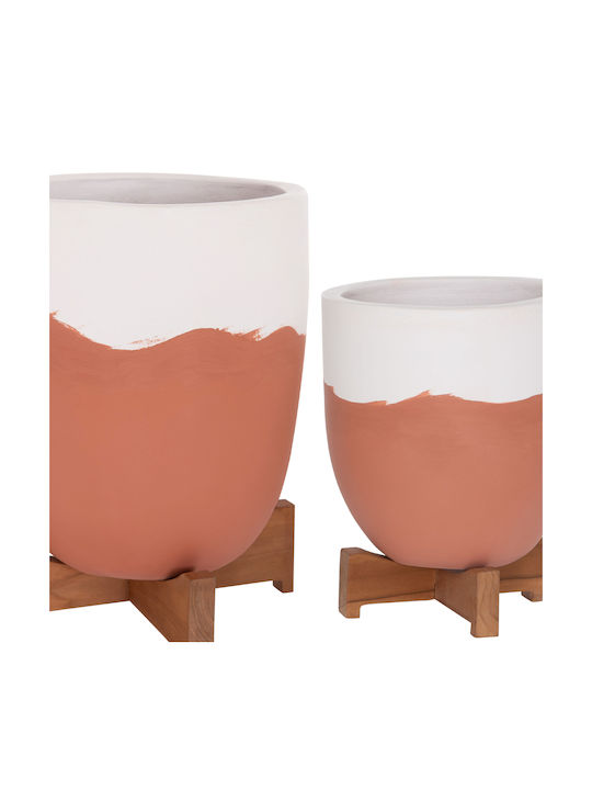 HomeMarkt Σετ 2 Γλάστρες Πήλινες Τερακότα