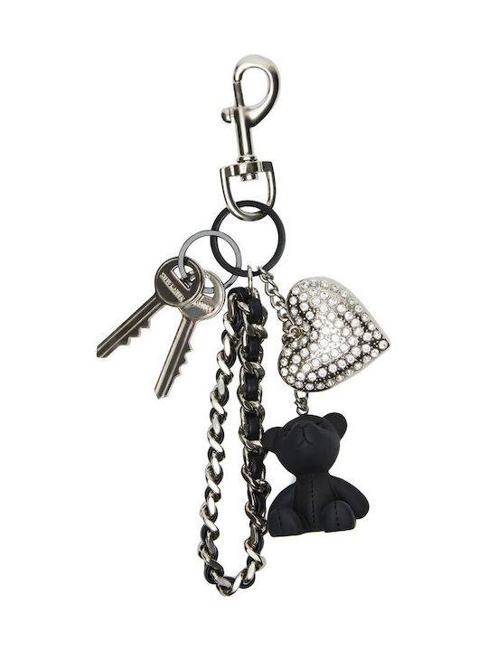 Steve Madden Black Keychain Beary