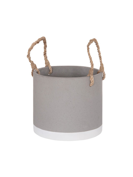 HomeMarkt Tryll Γλάστρα Τσιμεντένια Γκρι 21x21εκ.