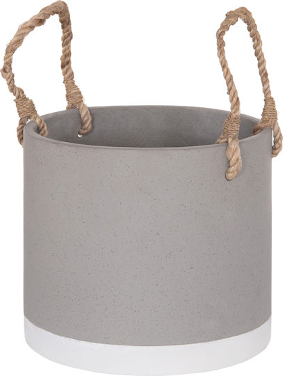 HomeMarkt Tryll Γλάστρα Τσιμεντένια Γκρι 21x21εκ.