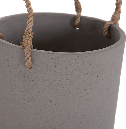 HomeMarkt Tryll Γλάστρα Τσιμεντένια Γκρι 21x21εκ.