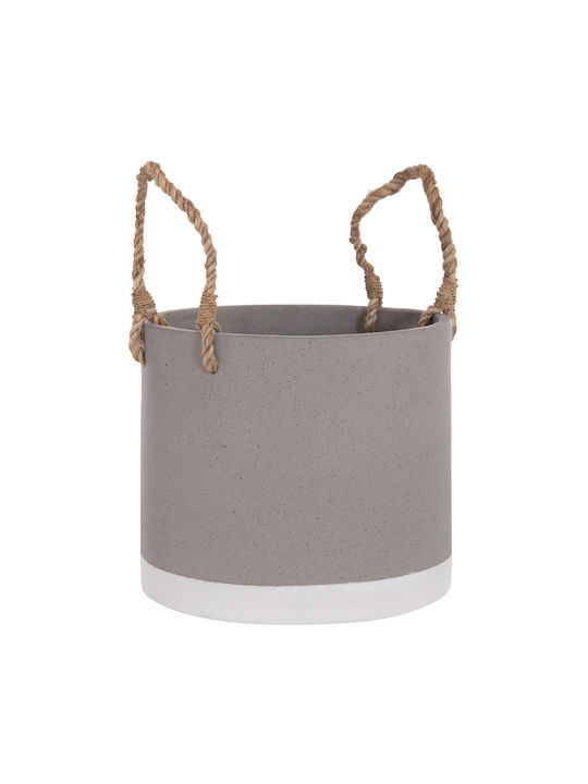 HomeMarkt Tryll Γλάστρα Τσιμεντένια Γκρι 21x21εκ.